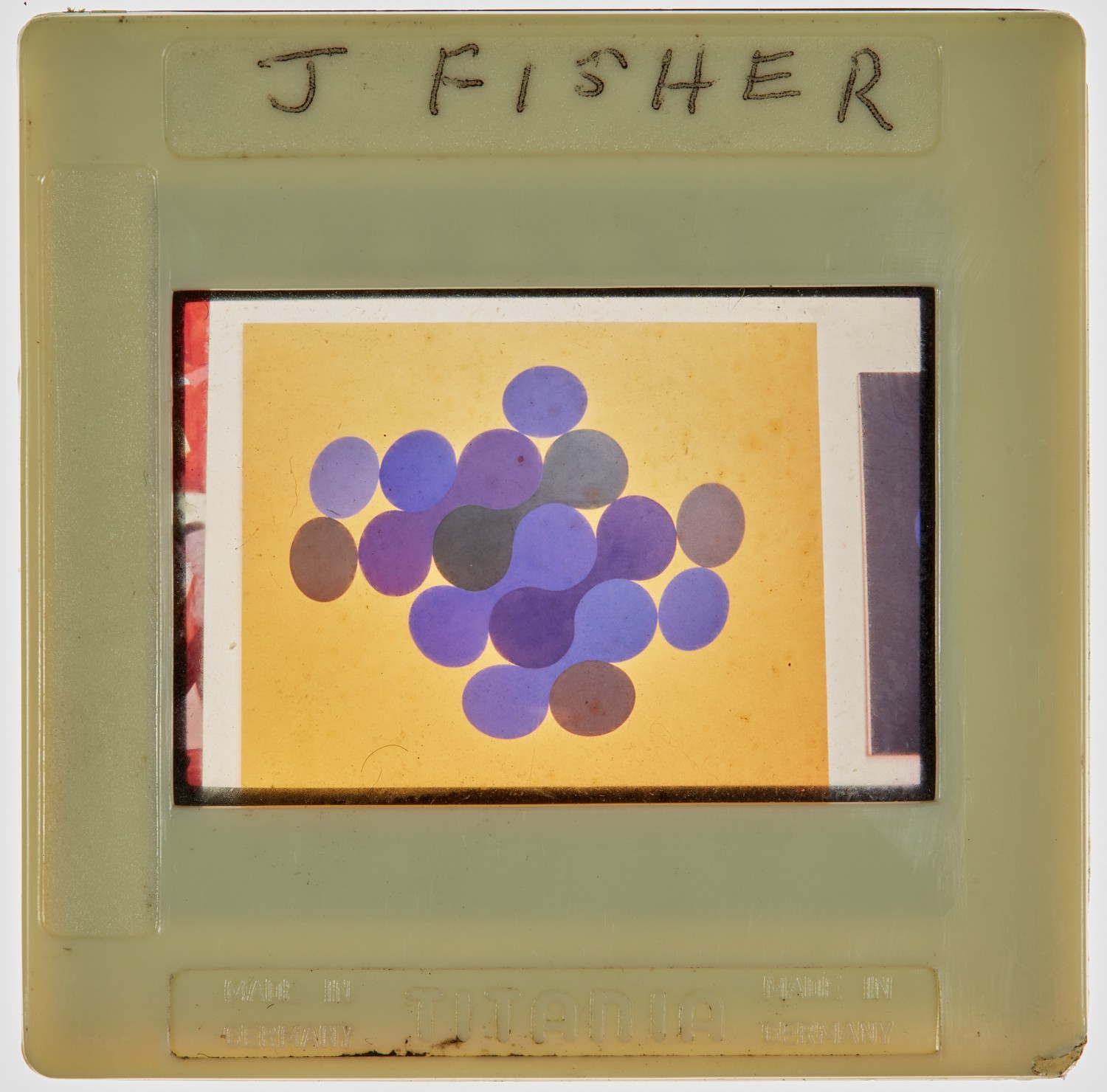 1968 Diploma in Painting Degree Show Slide - 'J Fisher'
