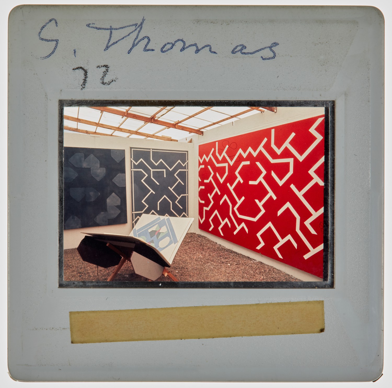 1972 Diploma in Painting Degree Show Slide - 'S Thomas'