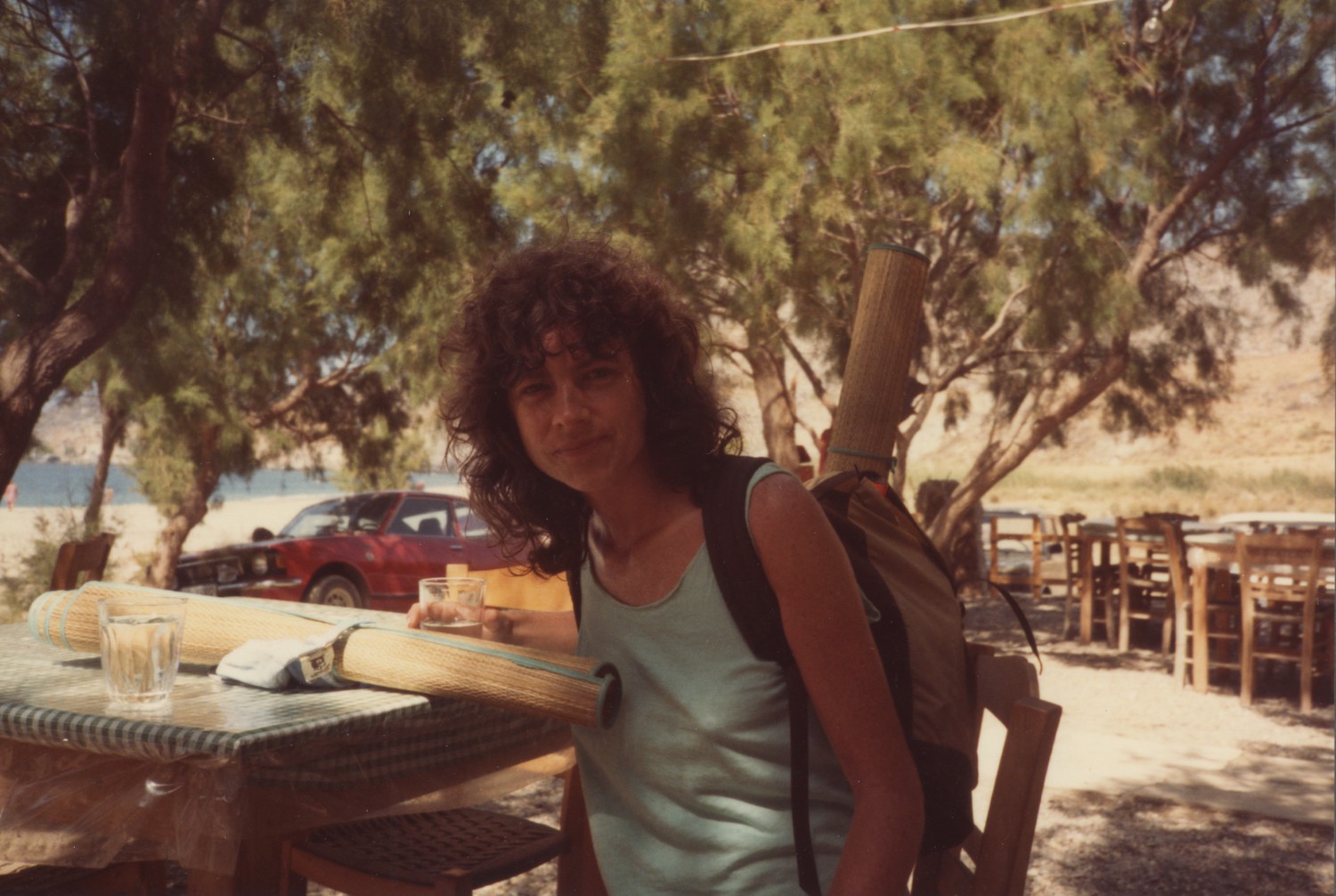 Lindsay Cooper at the seaside