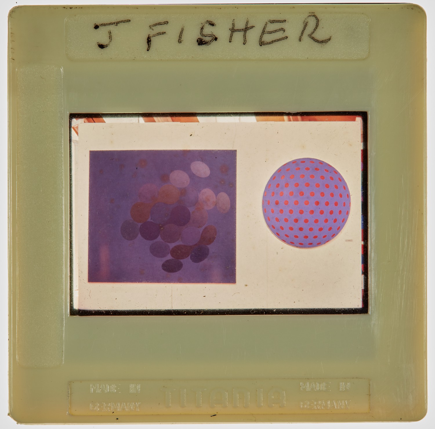 1968 Diploma in Painting Degree Show Slide - 'J Fisher'