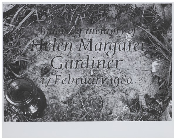 Tombstone lettering