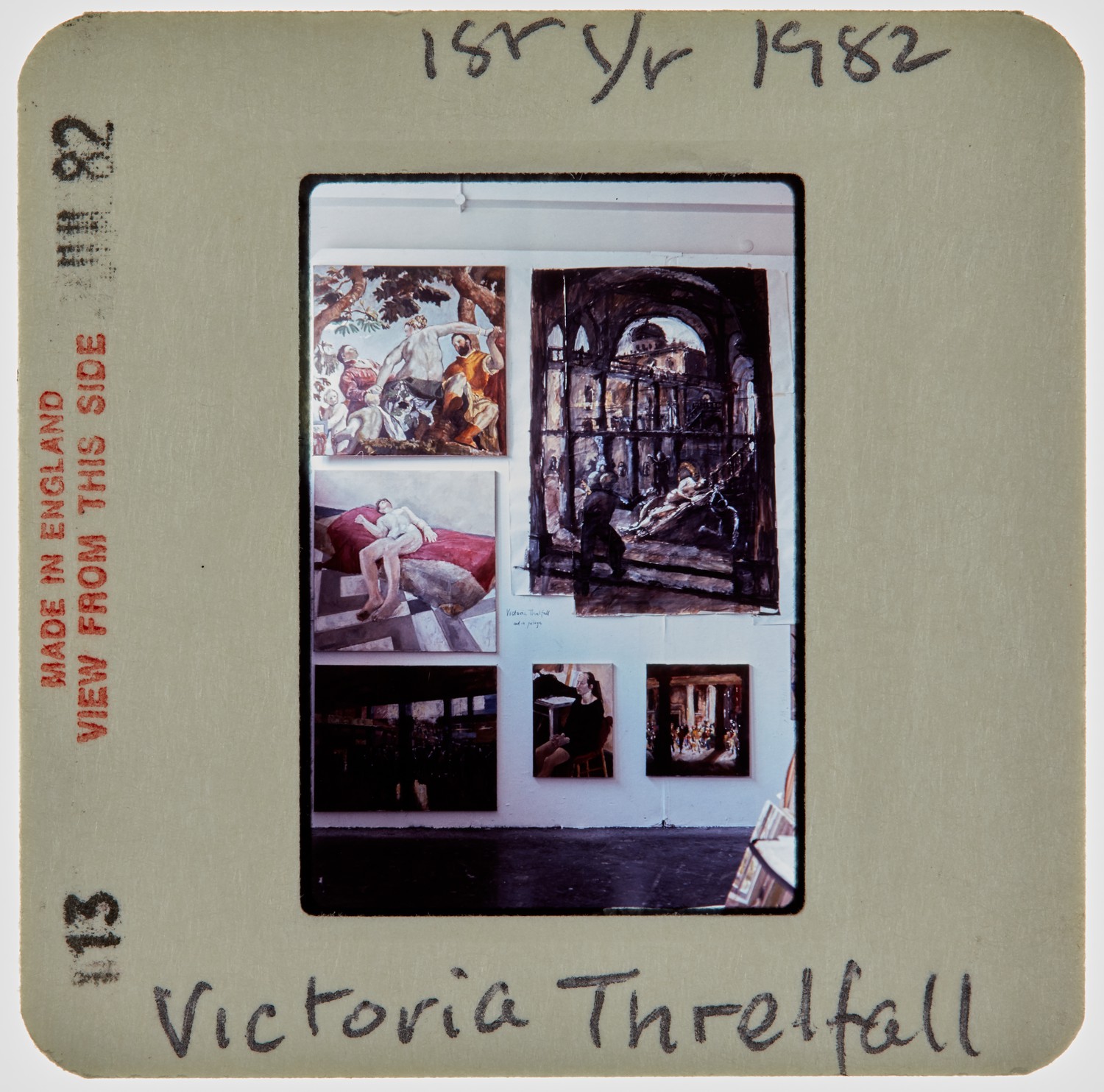 1982 1st Year Summer Exhibition Slide - 'Victoria Threlfall'