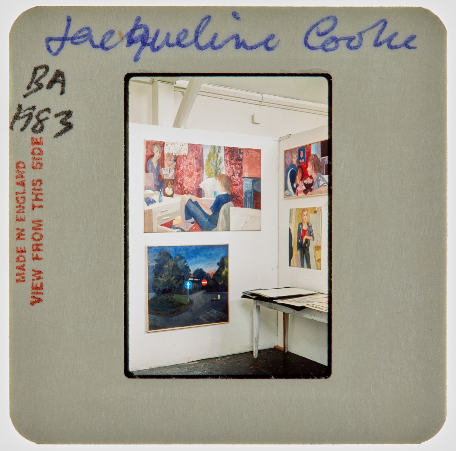 1983 BA Degree Show Slide - 'Jacqueline Cooke'