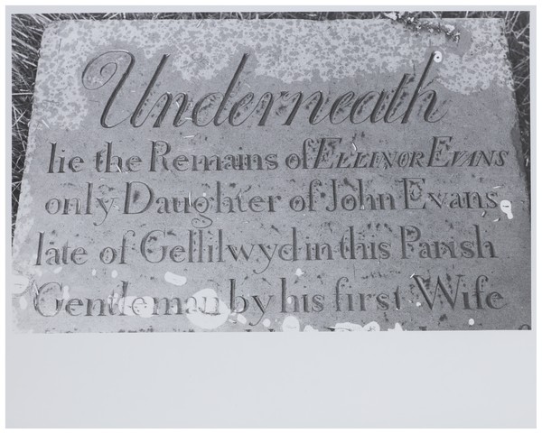 Tombstone lettering