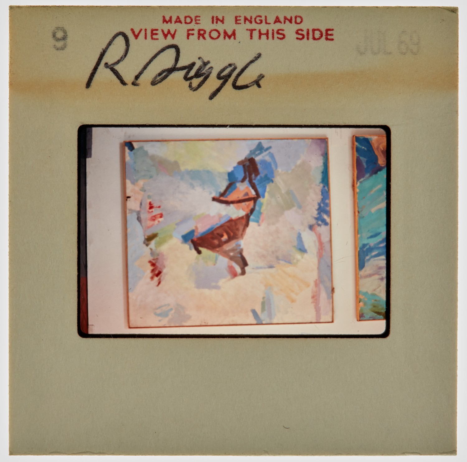1969 Diploma in Painting Degree Show Slide - 'R Diggle'