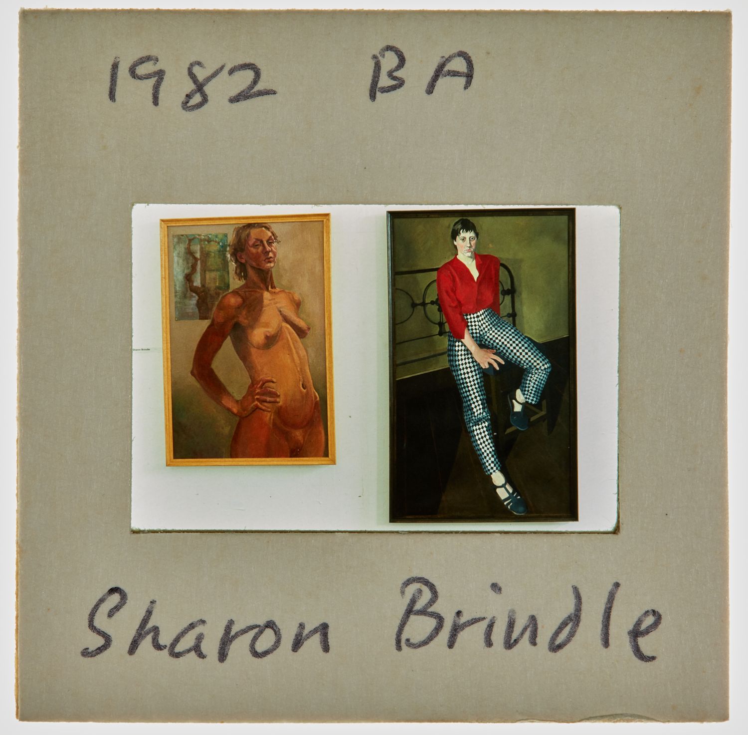 1982 BA Degree Show Slide - 'Sharon Brindle'