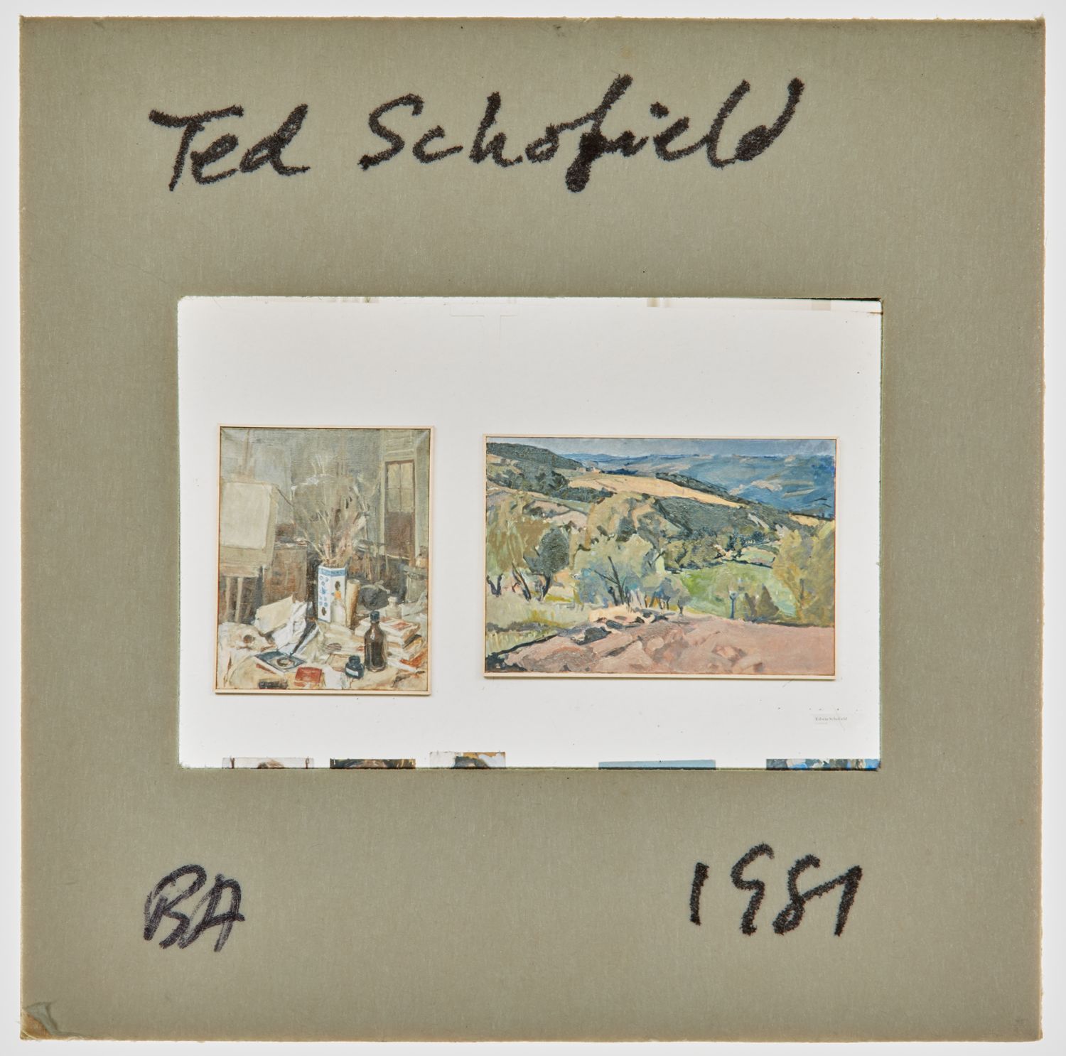 1981 BA Degree Show Slide - 'Ted Schofield'