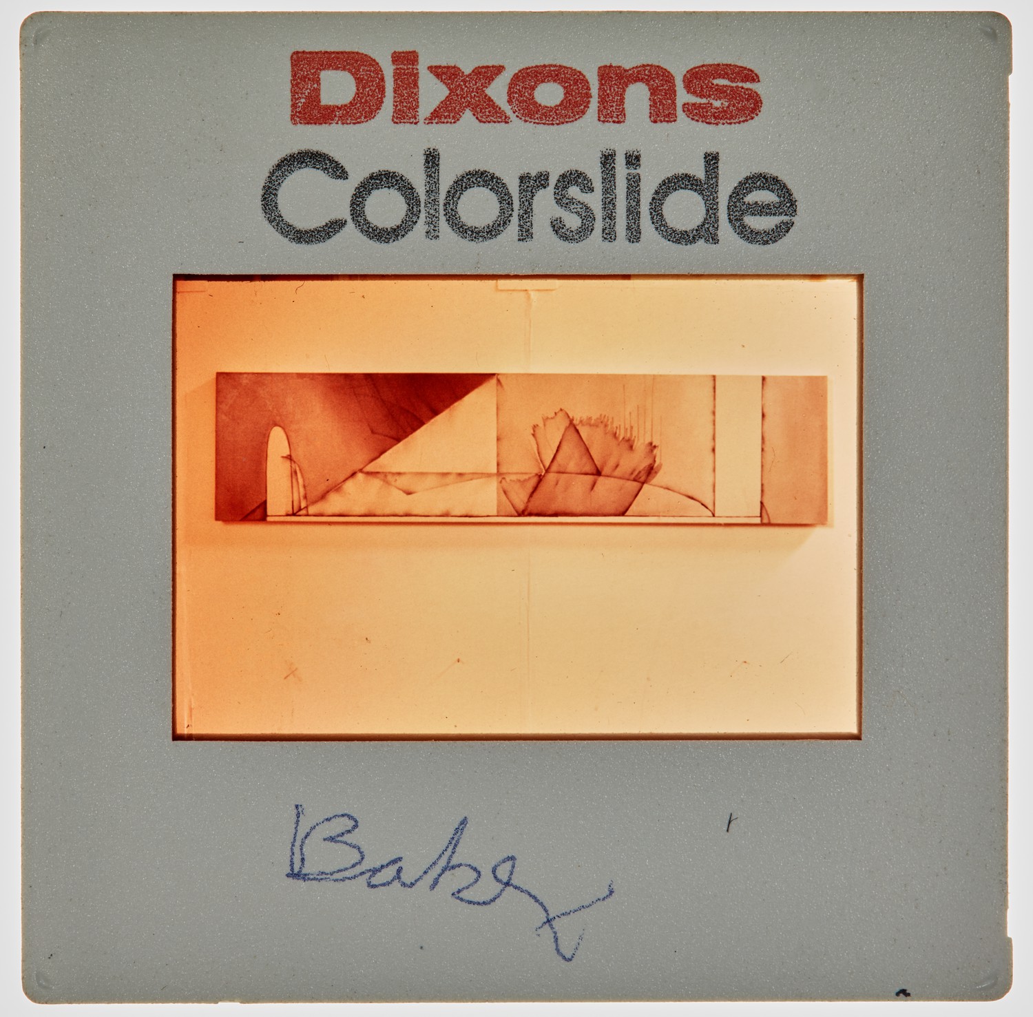 1975 BA Assessment Degree Show Slide - 'Baker'