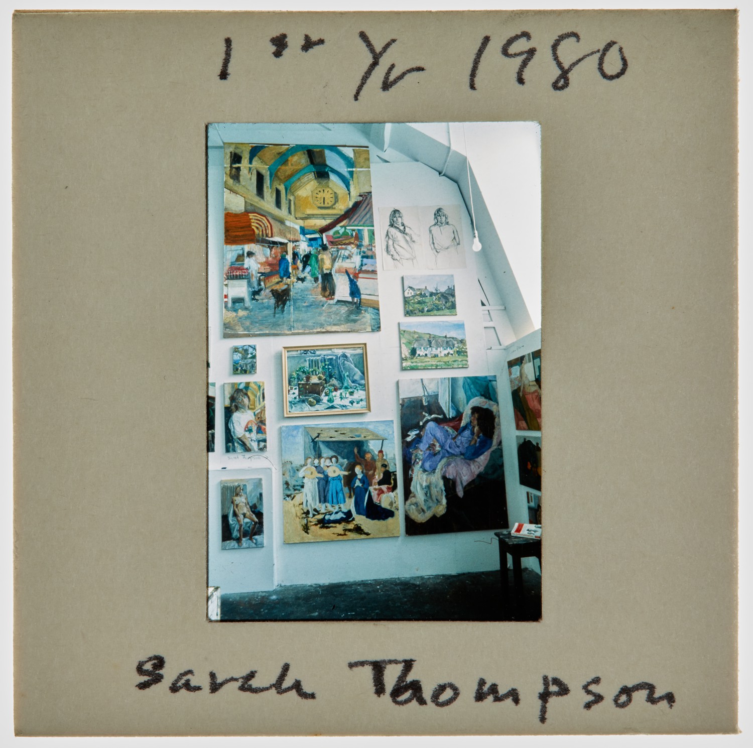 1980 1st Year Degree Show Slide - 'Sarah Thompson'