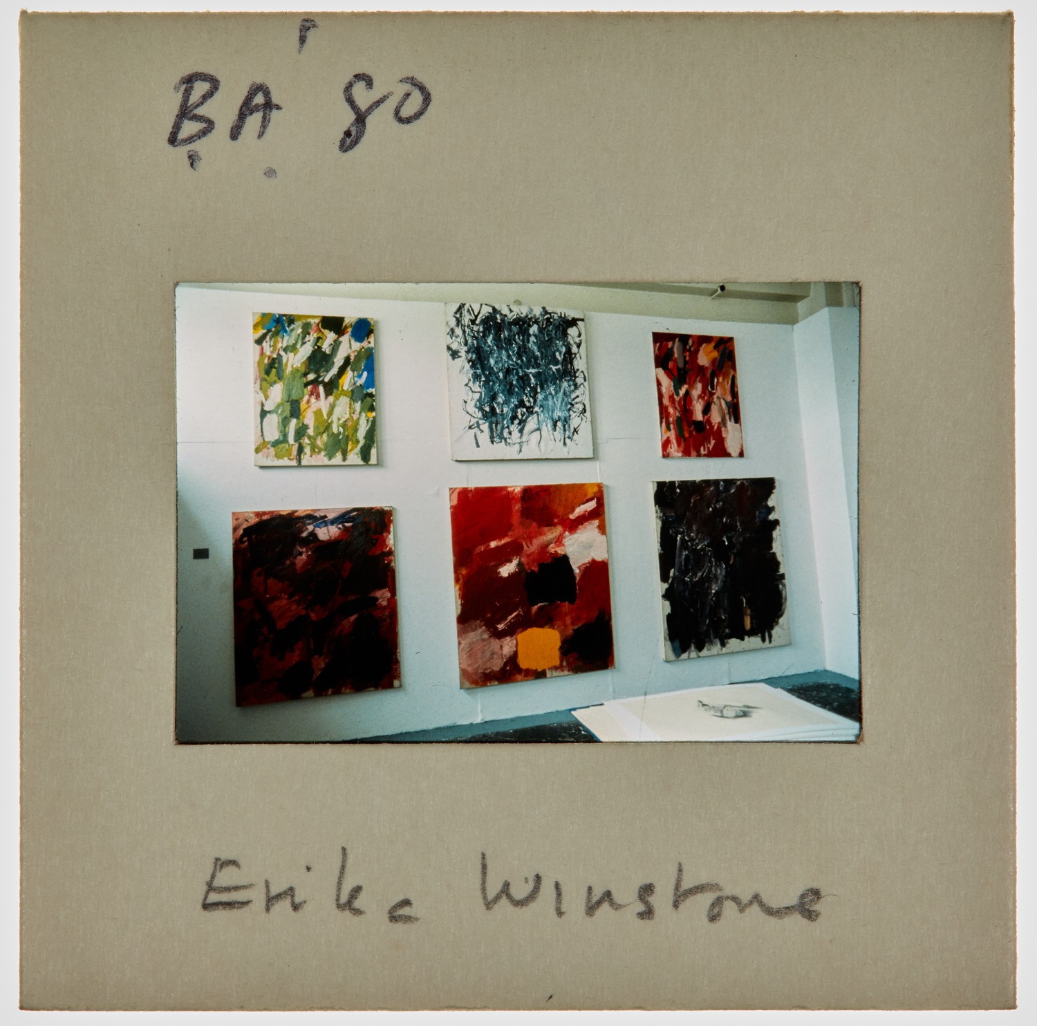 1980 BA Degree Show Slide - 'Erika Winstone'