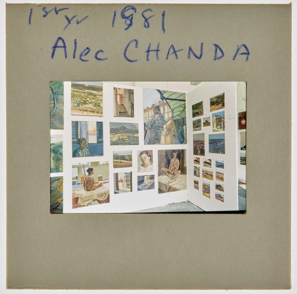 1981 1st Year Degree Show Slide - 'Alec Chanda'