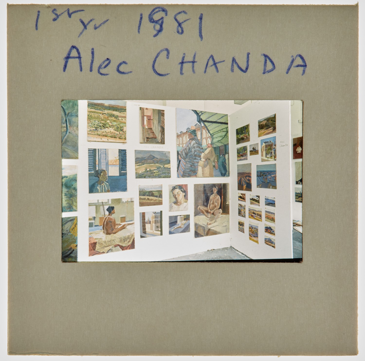 1981 1st Year Degree Show Slide - 'Alec Chanda'