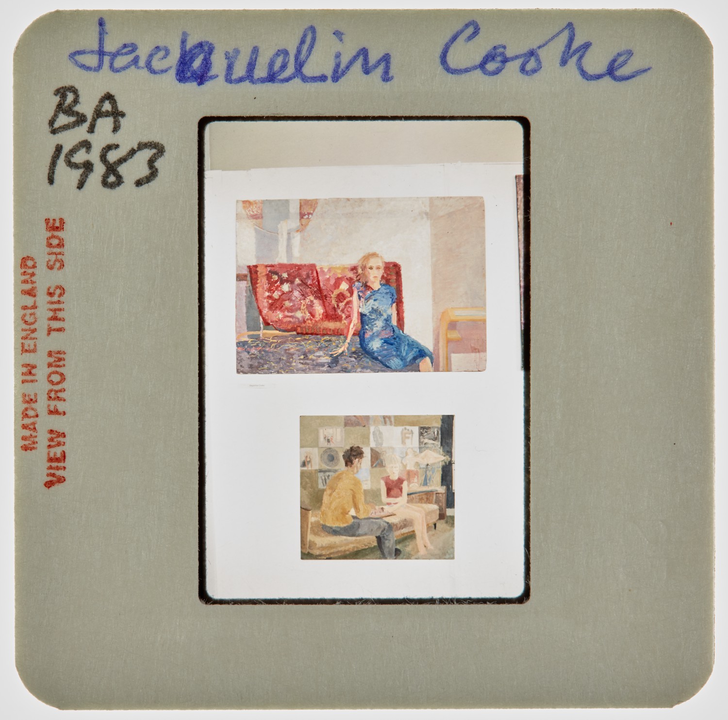 1983 BA Degree Show Slide - 'Jacqueline Cooke'