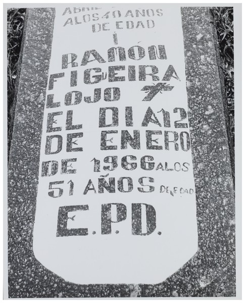 Tombstone lettering