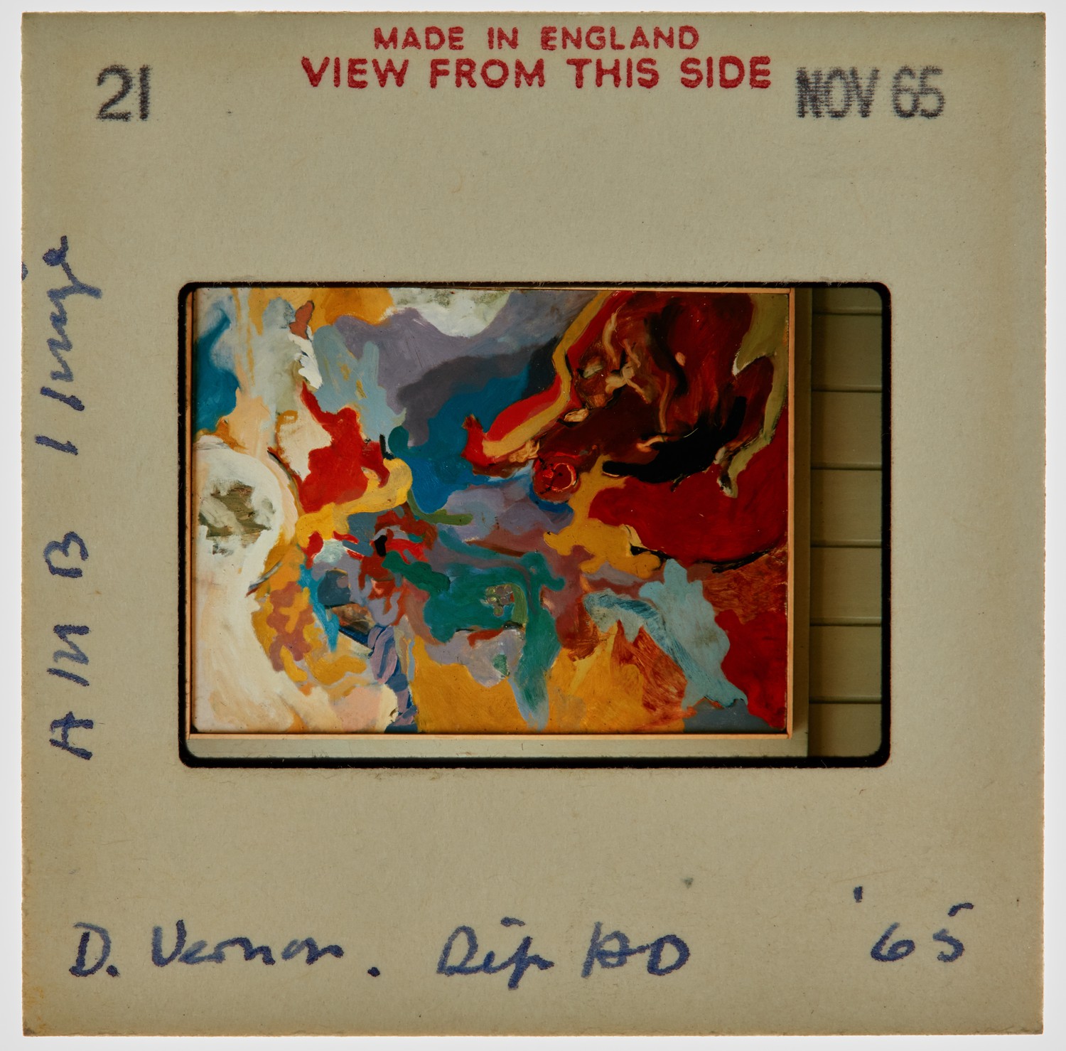 1965 Diploma Degree Show Slide - 'D Vernon'