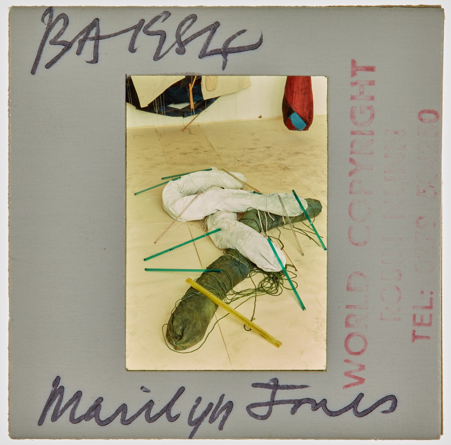 1984 BA Degree Show Slide - 'Marilyn Jones'