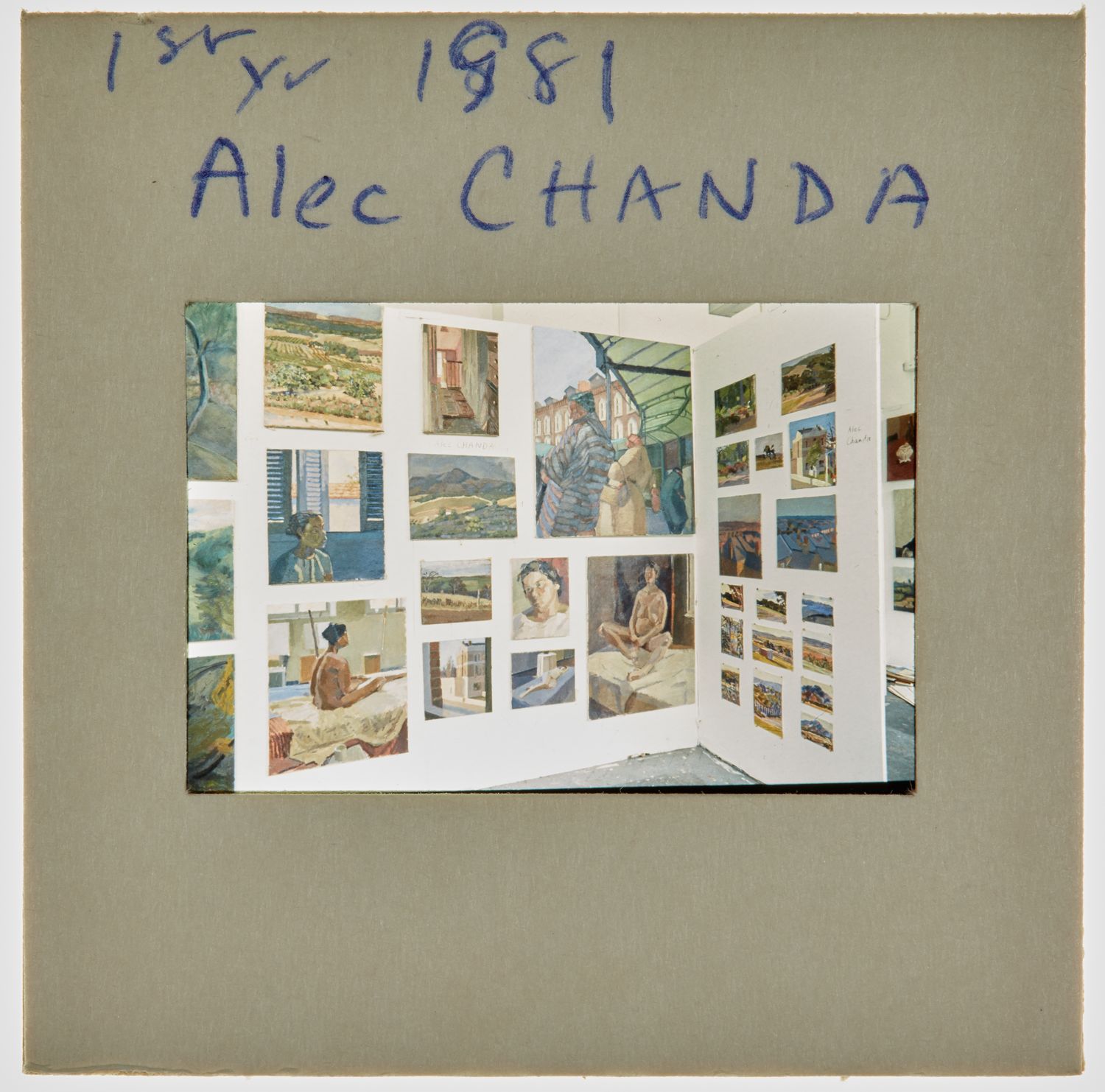 1981 1st Year Degree Show Slide - 'Alec Chanda'