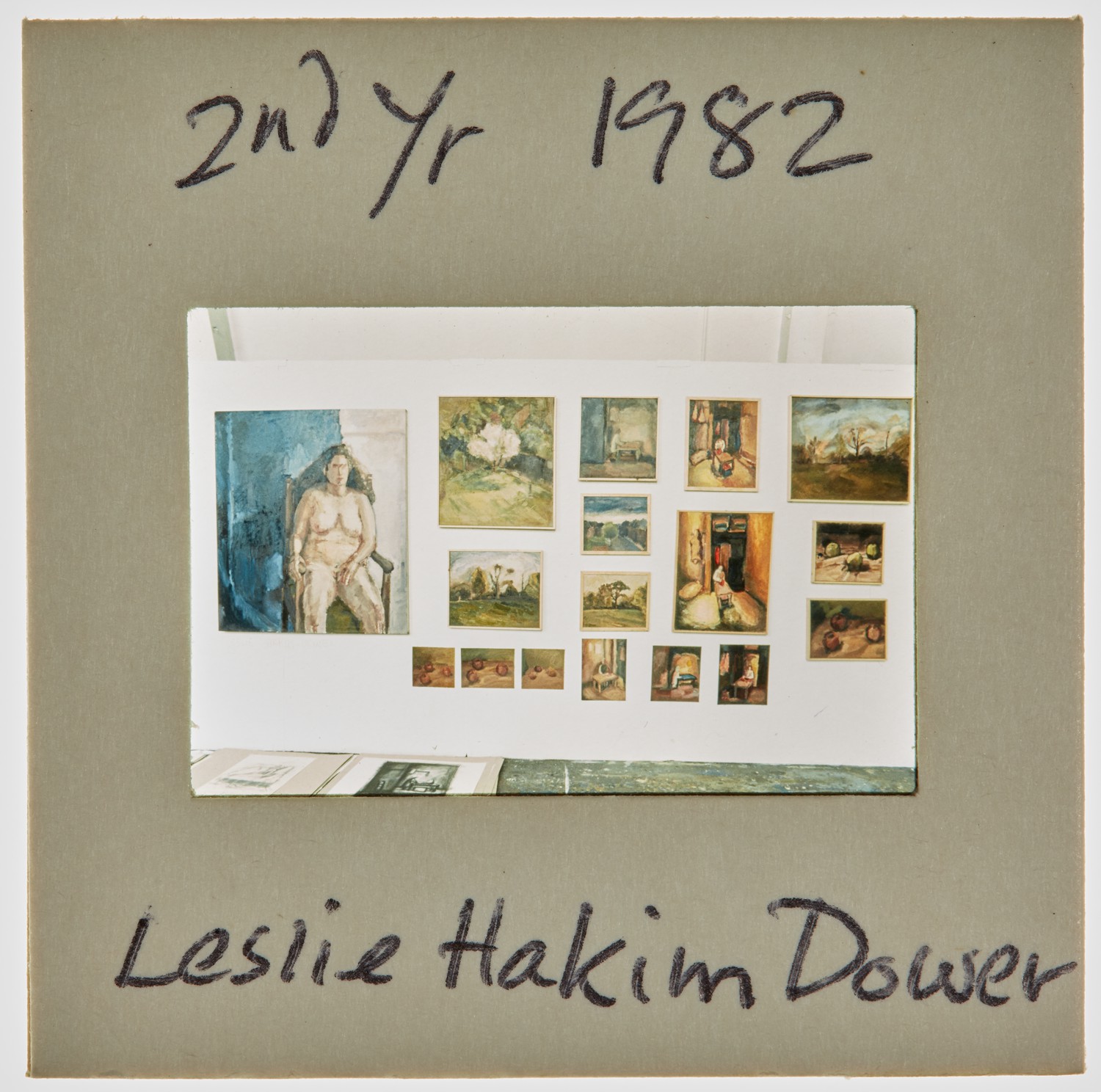 1982 2nd Year Summer Exhibition Slide - 'Leslie Hakim-Dowek'