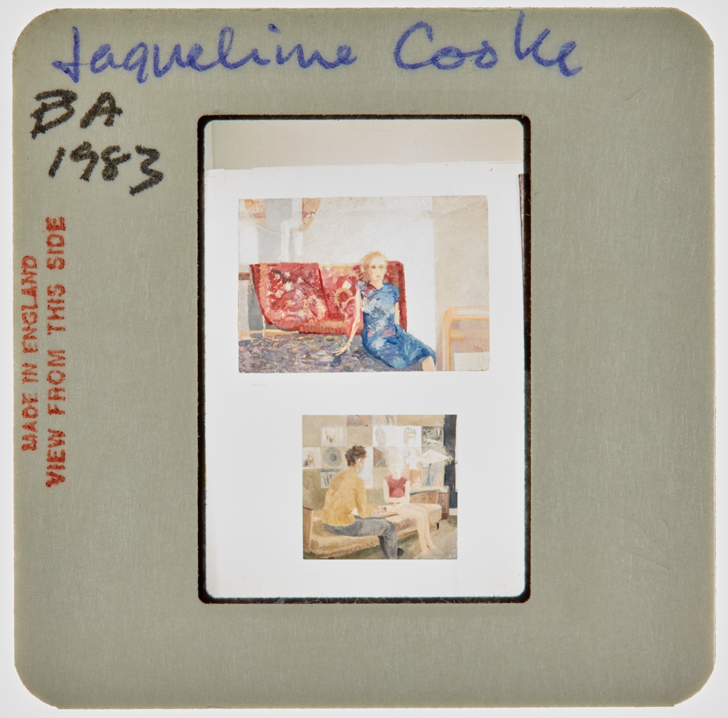 1983 BA Degree Show Slide - 'Jacqueline Cooke'