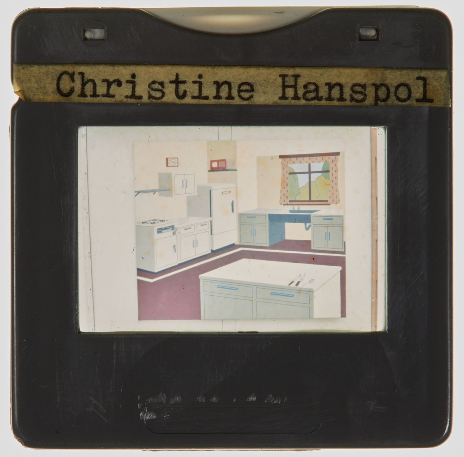 1970 Diploma in Painting Degree Show Slide - 'Christine Hanspol'