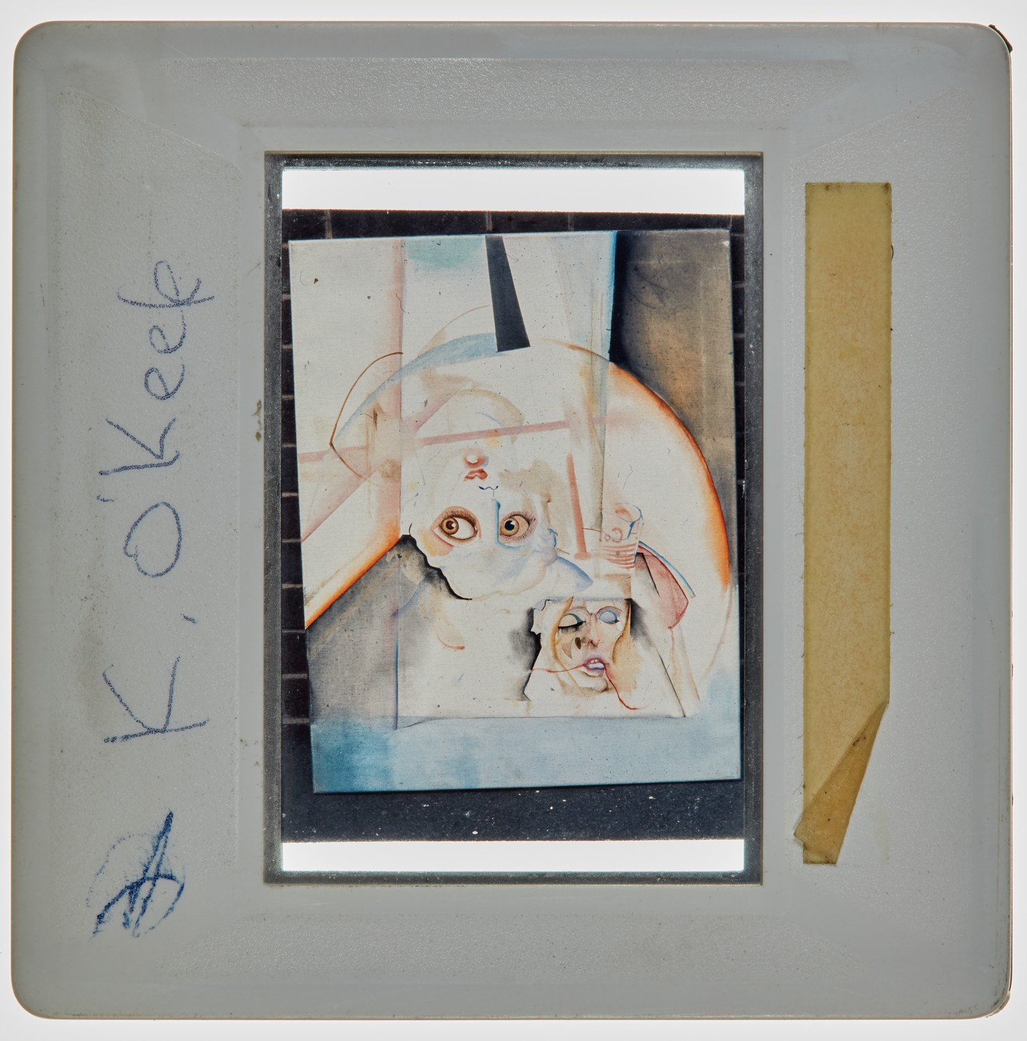 1972 Diploma in Painting Degree Show Slide - 'K O'Keefe'