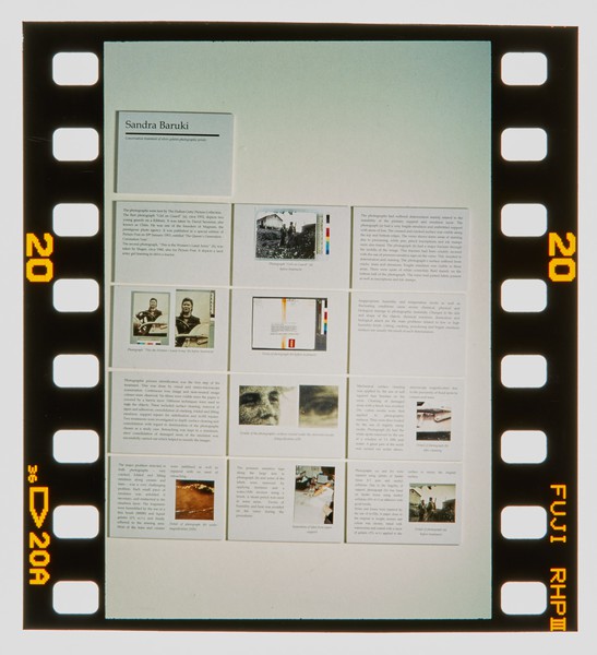 2001 MA Conservation Degree Show Slide - Creator unknown