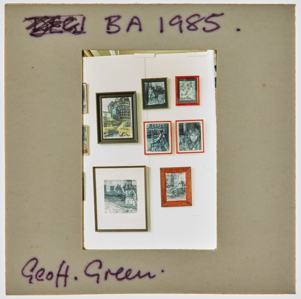 1985 BA Degree Show Slide - 'Geoff. Green'