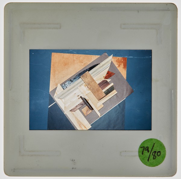1980 1st Year 3D Design: Night Life in Wood Slide Major Task - Creator unknown