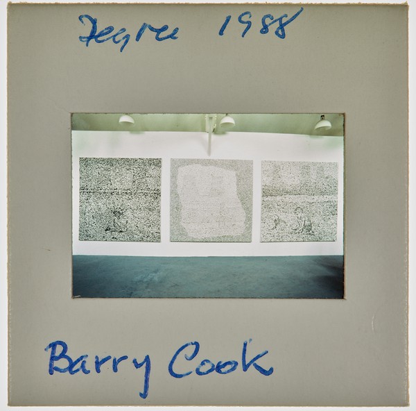 1988 BA Painting Degree Show Slide - 'Barry Cook'