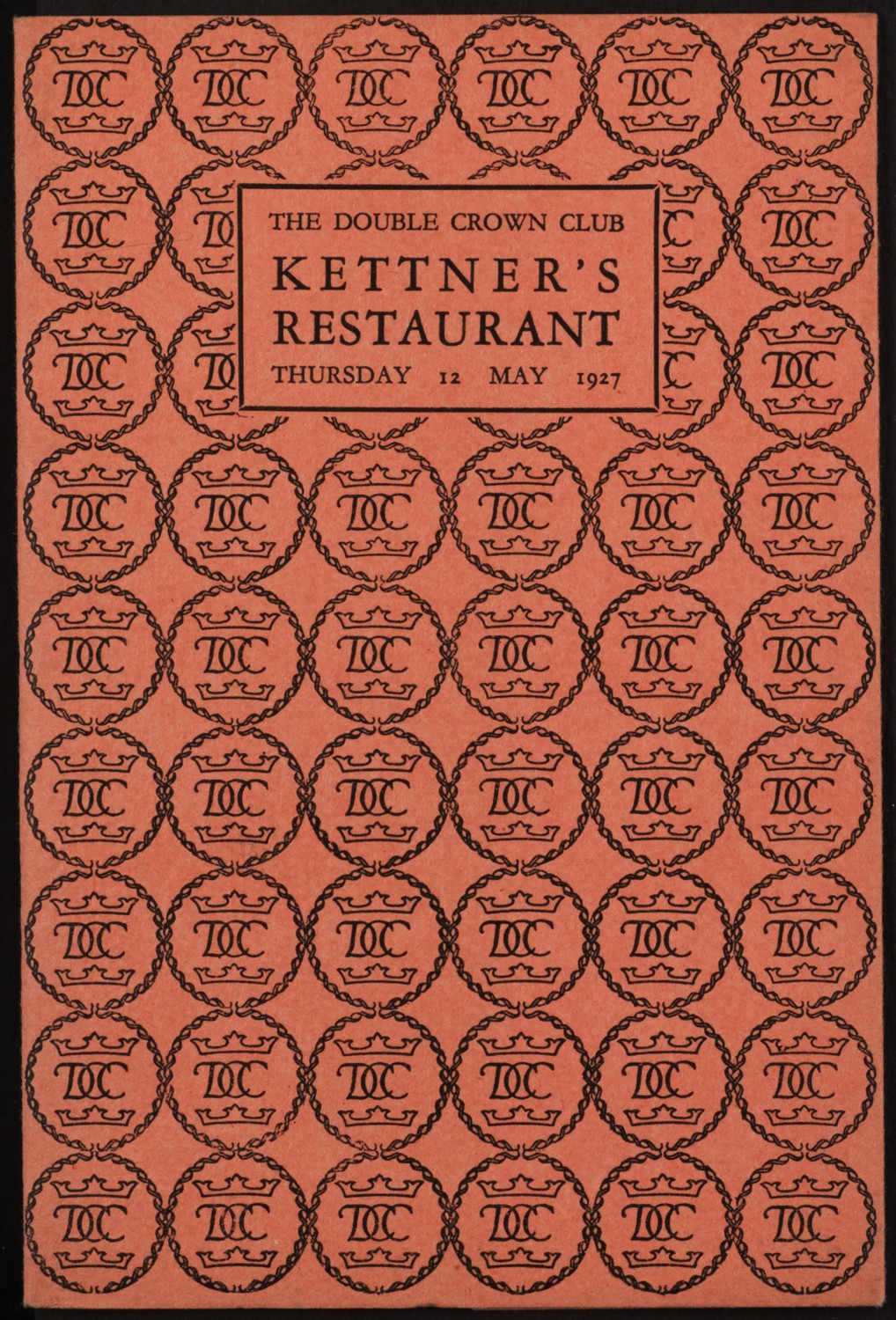 Fourteenth Dinner Menu