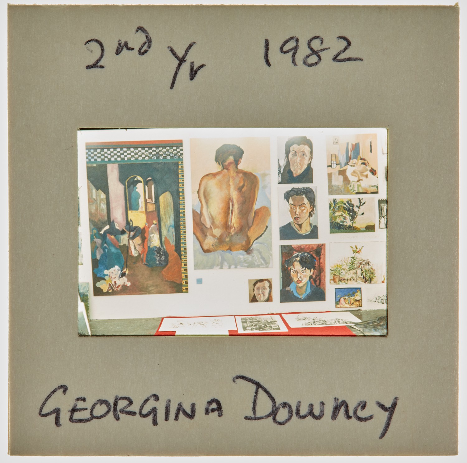 1982 2nd Year Summer Exhibition Slide - 'Georgina Downey'