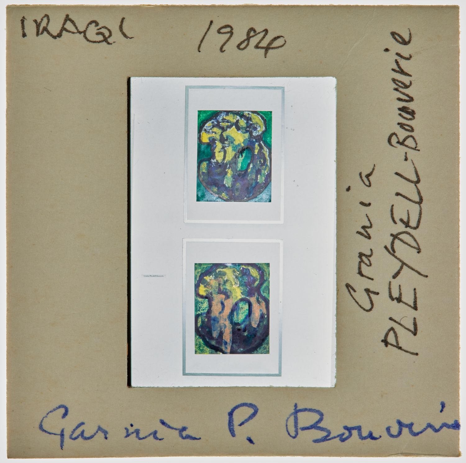 1984 Iraqi Exhibition Slide - 'Grania Pleydell Bouverie'