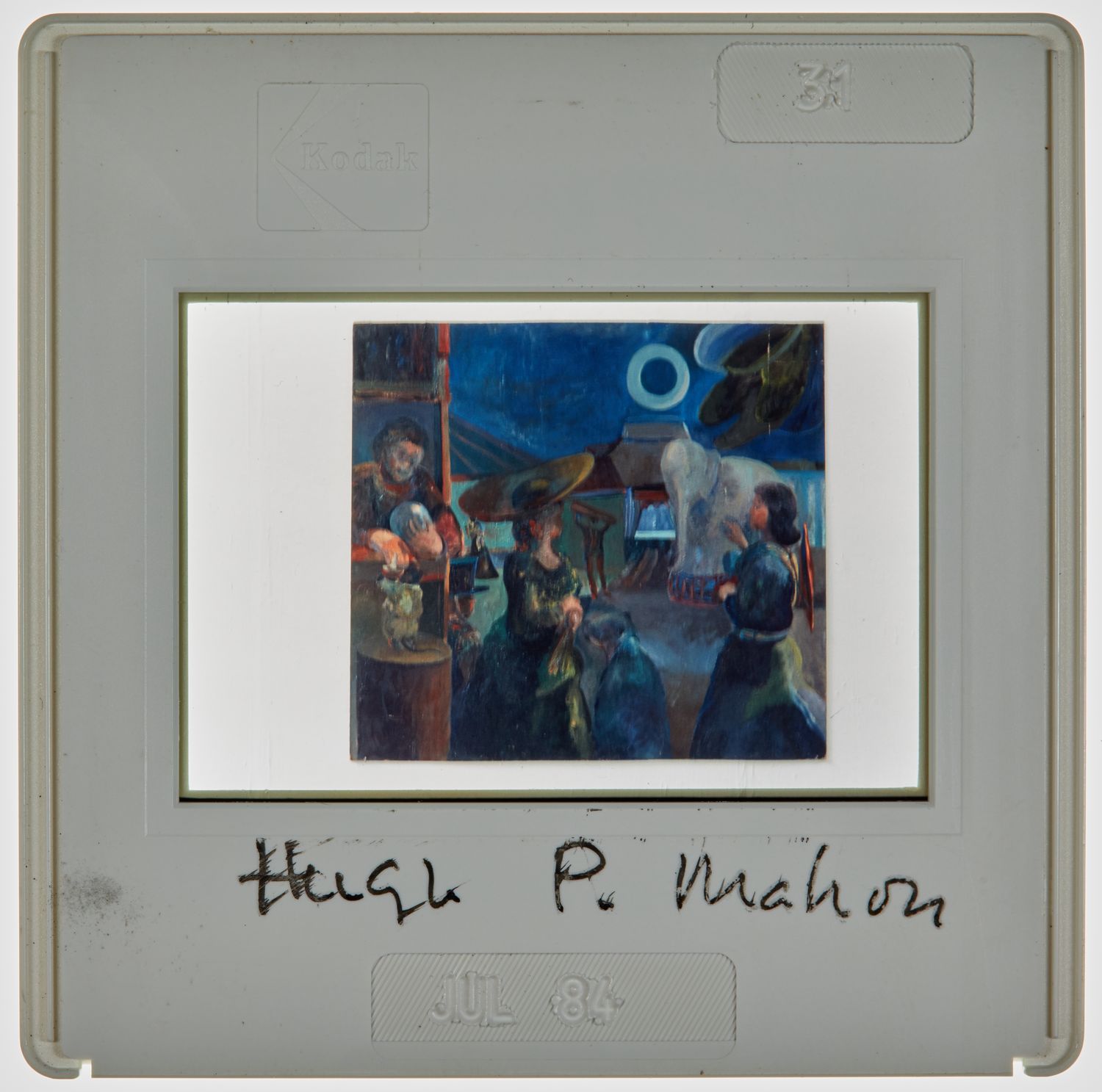 1984 2nd Year Degree Show Slide - 'Hugh P Mahon'