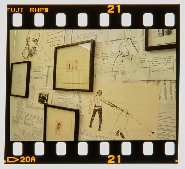 2001 MA Printmaking Degree Show Slide - Creator unknown