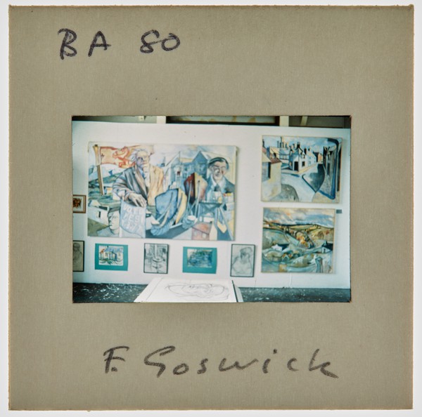 1980 BA Degree Show Slide - 'F Goswick'