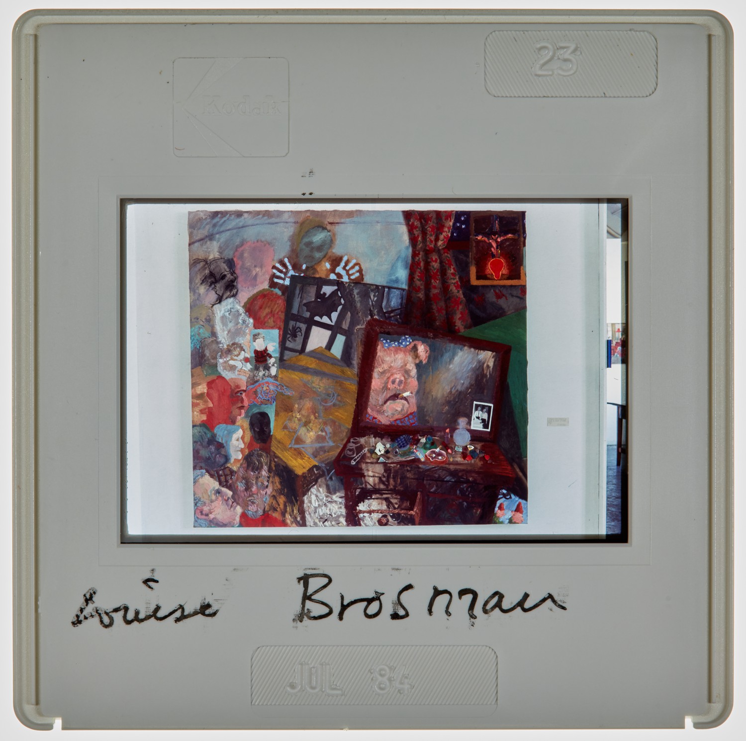 1984 2nd Year Degree Show Slide - 'Louise Brosman'