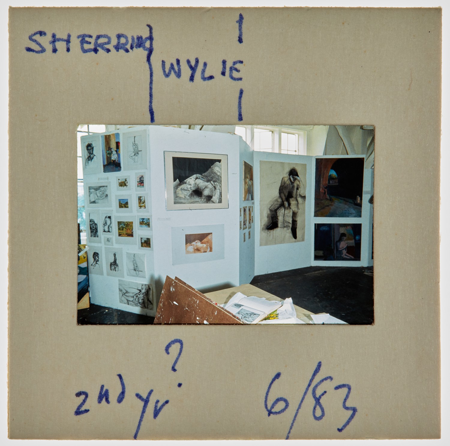 1983 2nd Year Degree Show Slide - 'Sherring', 'Wylie'