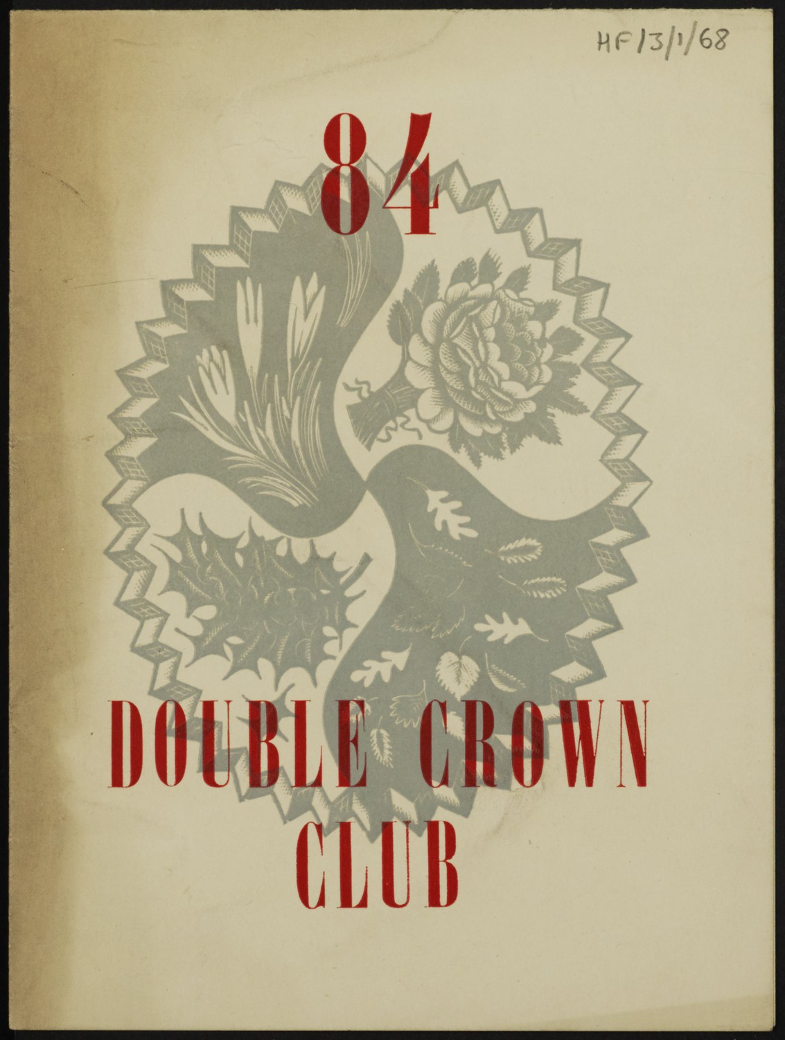 Eighty-fourth Dinner Menu