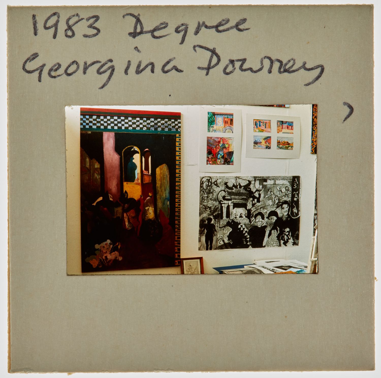 1983 BA Degree Show Slide - 'Georgina Downey'