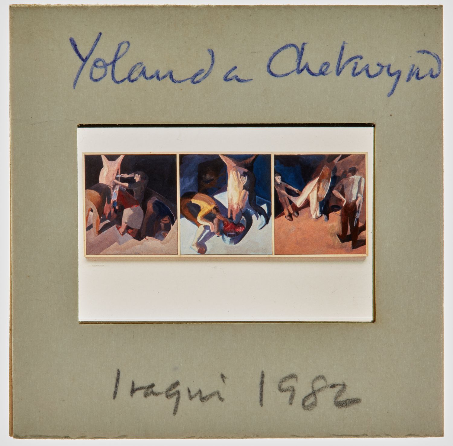 1982 Iraqi Exhibition Slide - 'Yolanda Chetwynd'