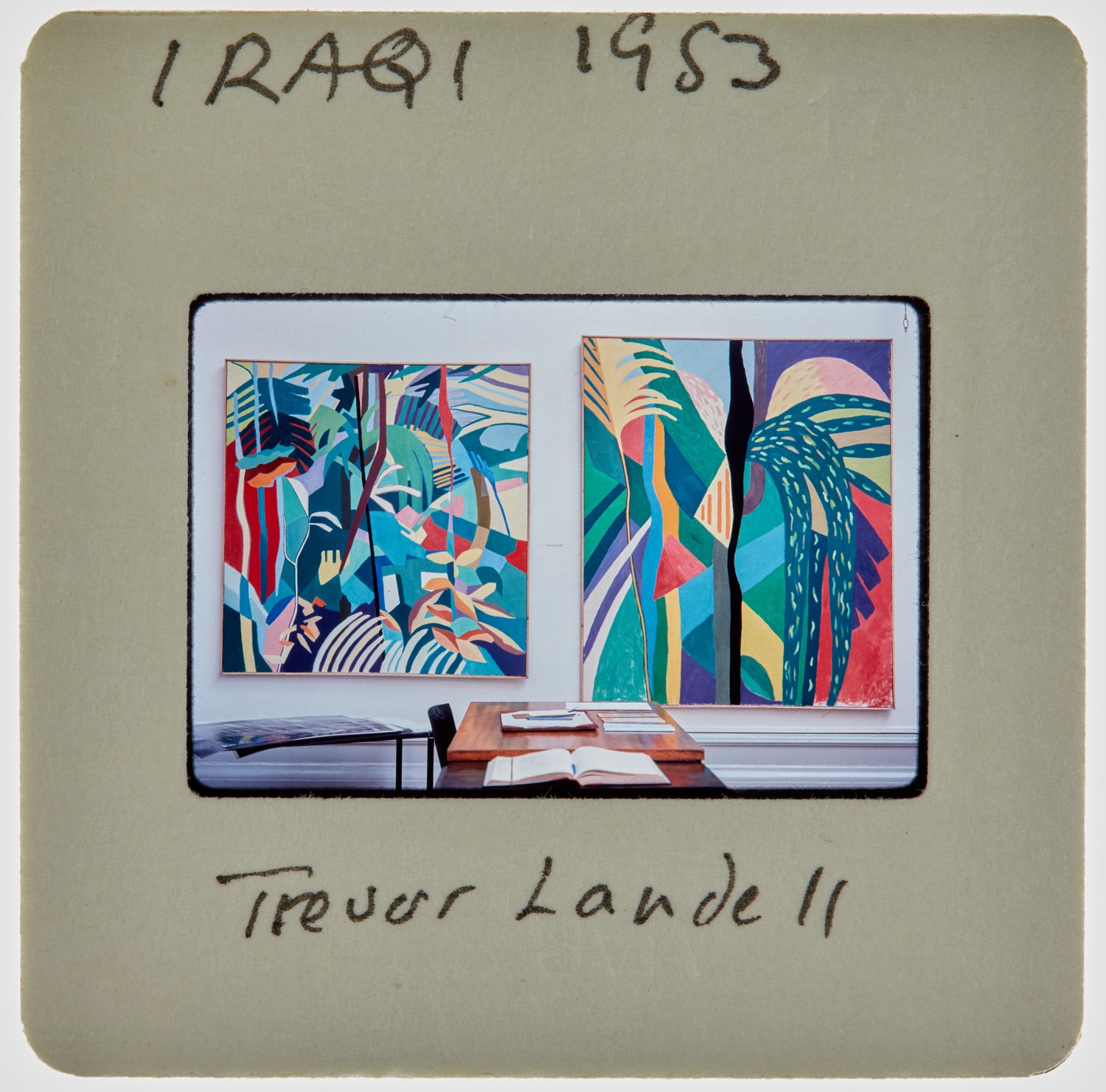 1983 Iraqi Exhibition Slide - 'Trevor Landell'
