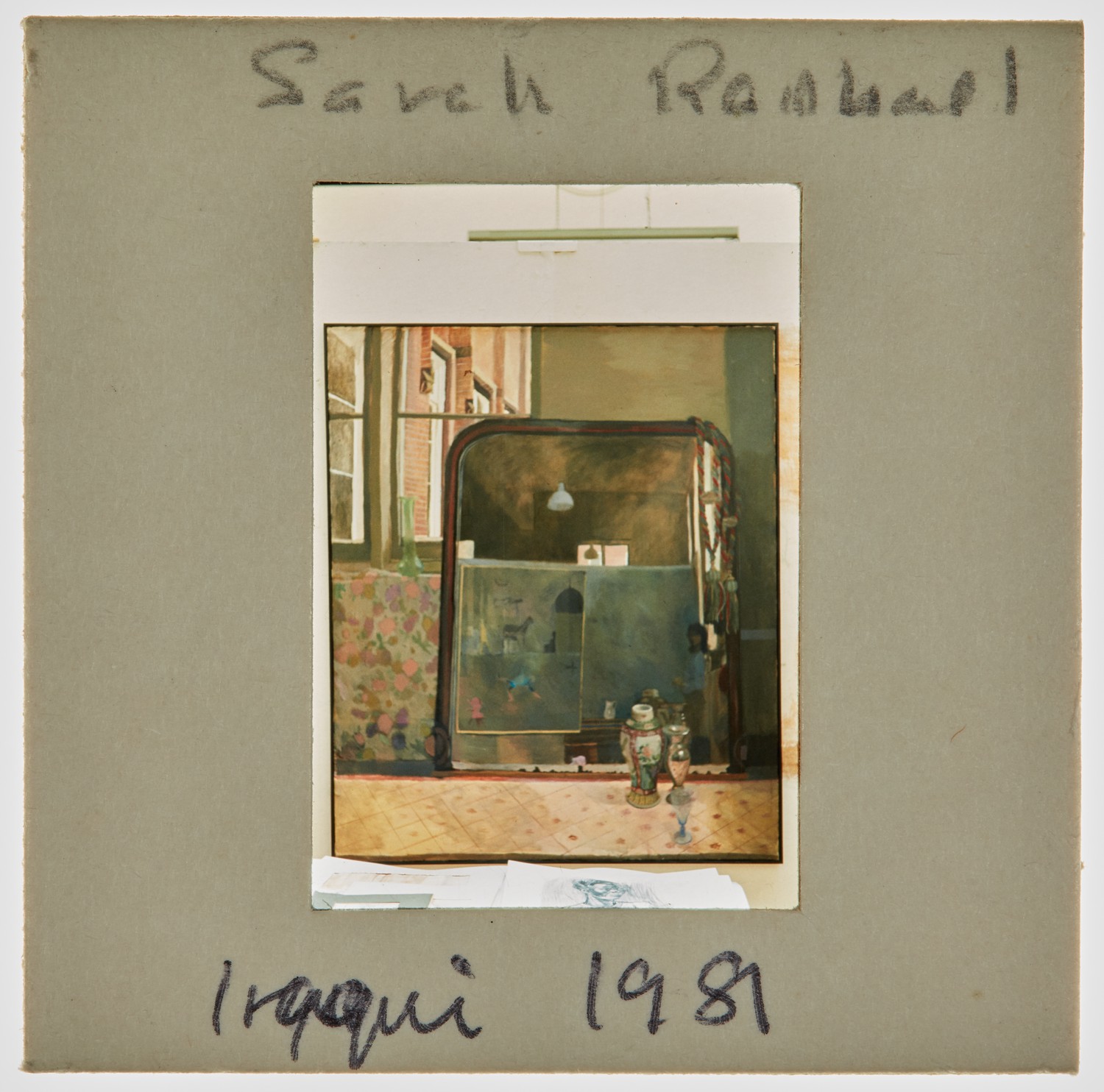 1981 Iraqi Exhibition Slide - 'Sarah Raphael'