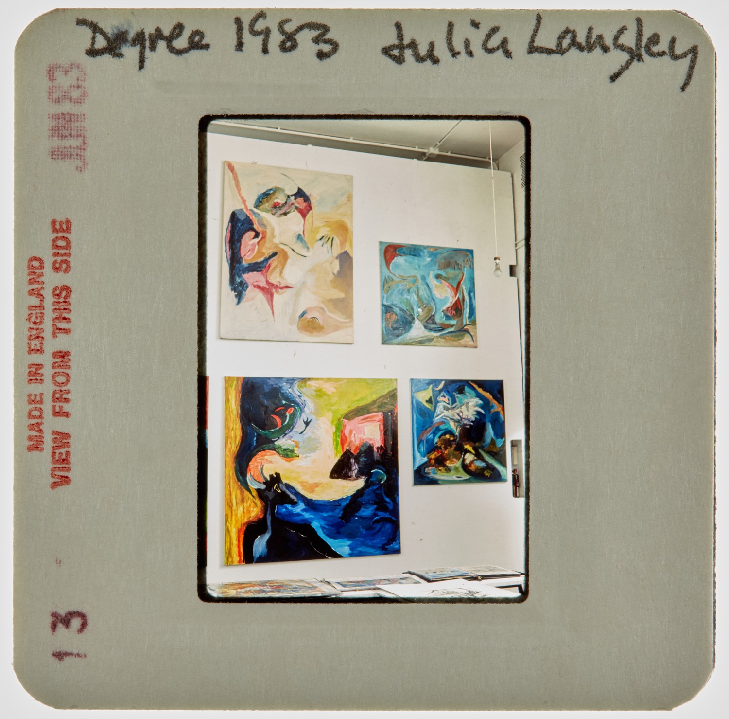 1983 BA Degree Show Slide - 'Julia Langley'