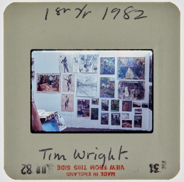 1982 1st Year Summer Exhibition Slide - 'Tim Wright'