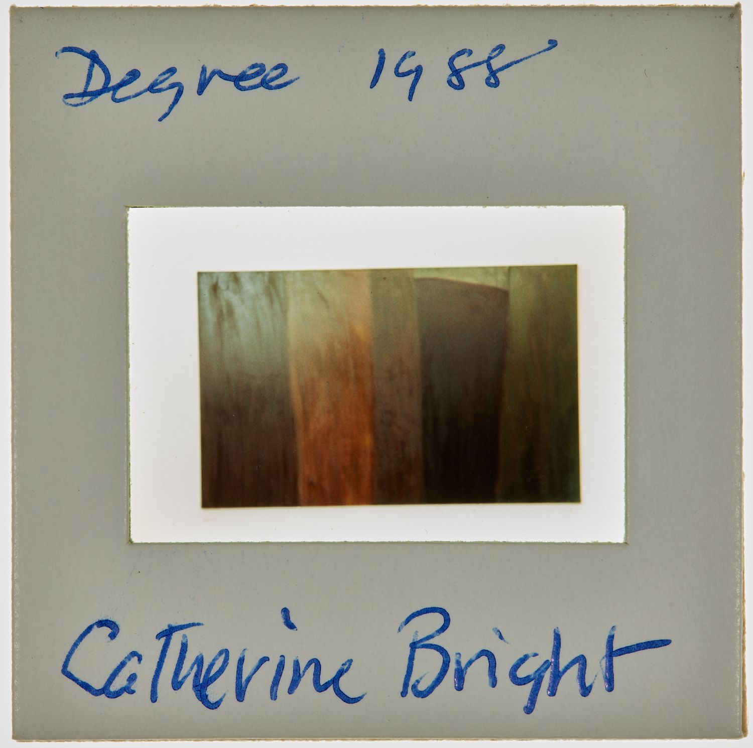 1988 BA Painting Degree Show Slide - 'Catherine Bright'