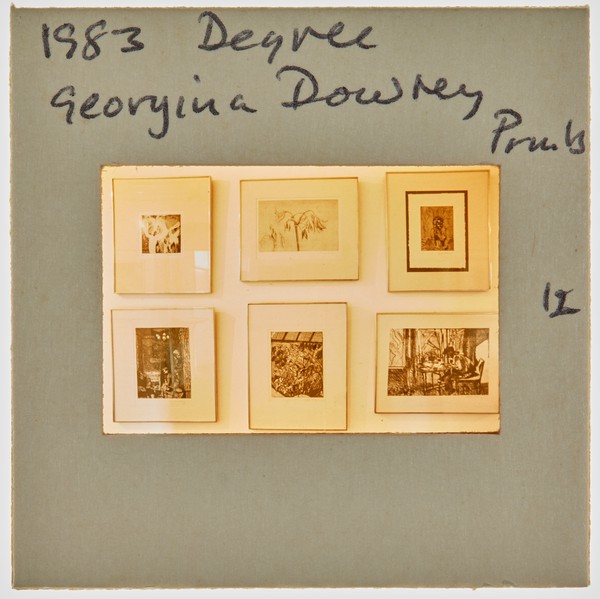 1983 BA Degree Show Slide - 'Georgina Downey'