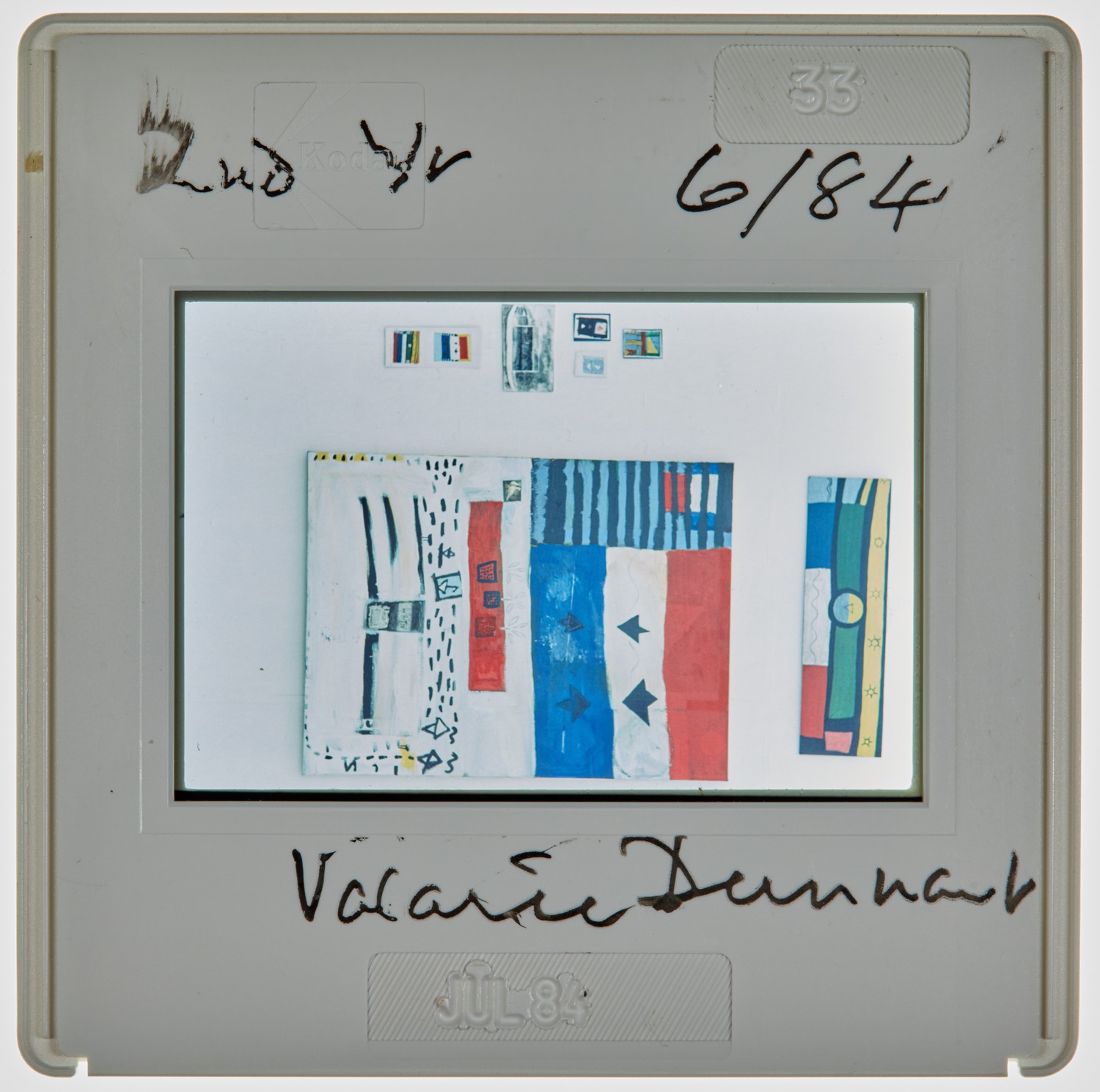 1984 2nd Year Degree Show Slide - 'Valerie Dunant'