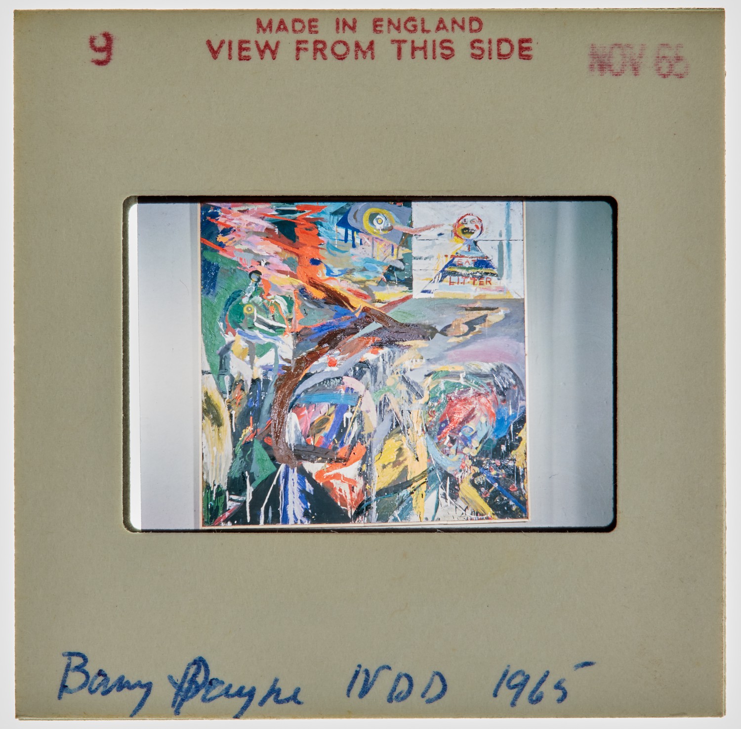 1965 IVDD Degree Show Slide - 'Barry Payne'