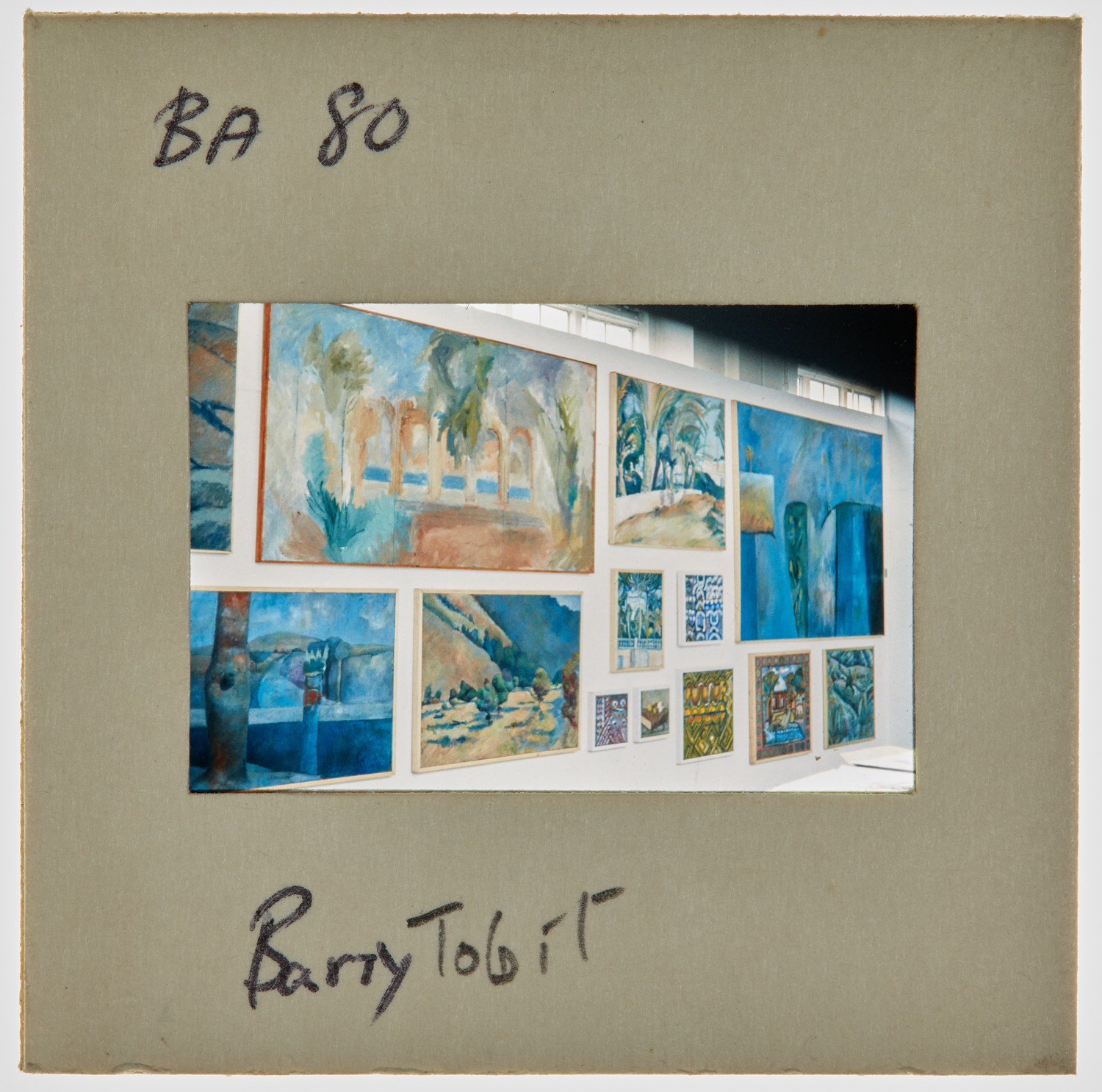 1980 BA Degree Show Slide - 'Barry Tobit'