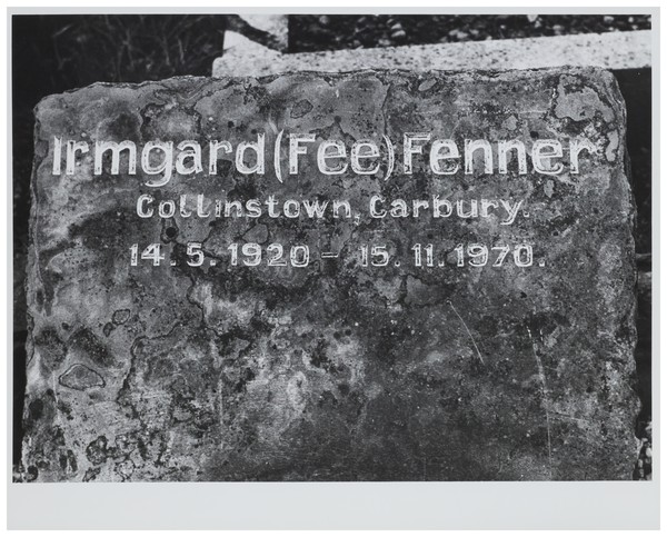 Tombstone lettering